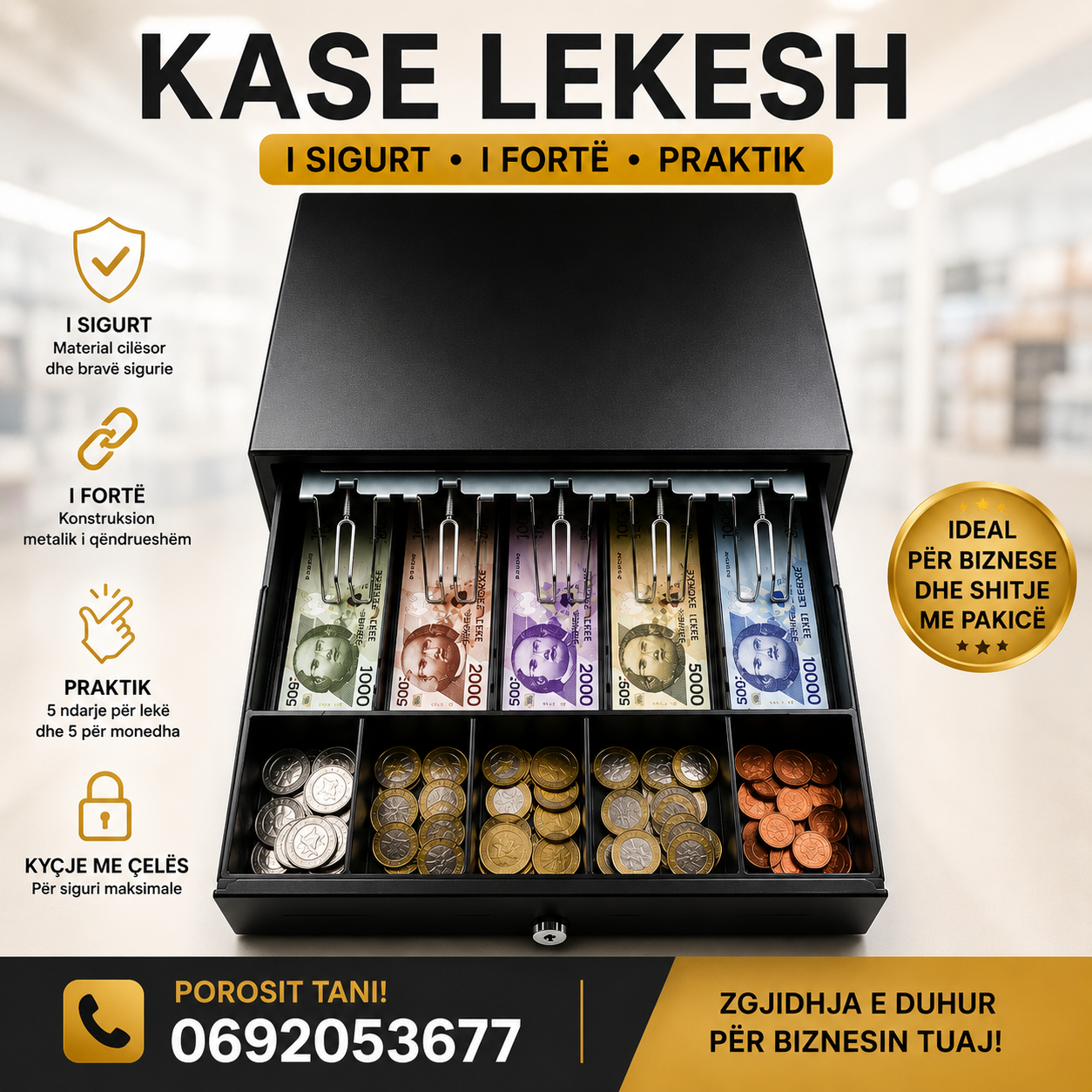 Kase lekesh me permasa 42x40 cm