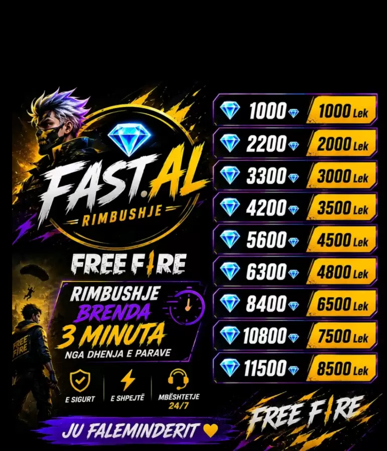 1000💎 Top up Free Fire
